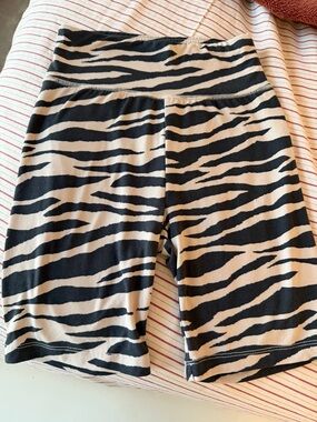 American Eagle Zebra-Print Biker Shorts
